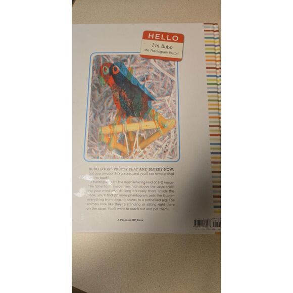Eye-Popping 3-D Pets Phantogram Animal You Can Practically Pet Like New Hardback - Picture 6 of 6
